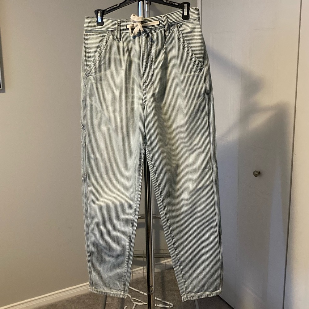 Gap Striped Chambray Pant
